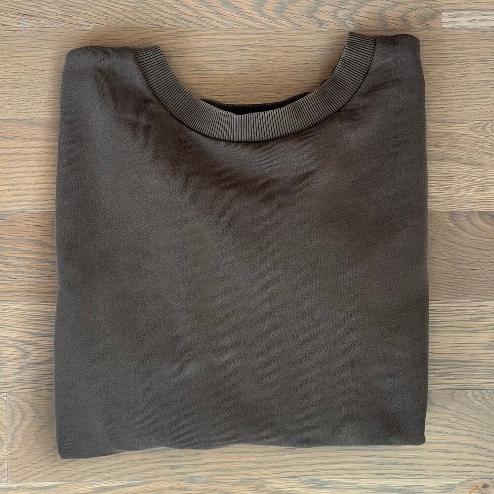 Varley Weymouth Crewneck Sweatshirt Tie Back Cut Out Olive Womens Size Medium - Picture 10 of 12